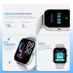 GOOJODOQ Bluetooth Waterproof IP67 Smart Watch - Pink - Image 2