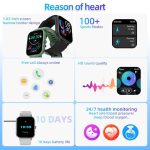 GOOJODOQ Bluetooth Waterproof IP67 Smart Watch - Pink - Image 3